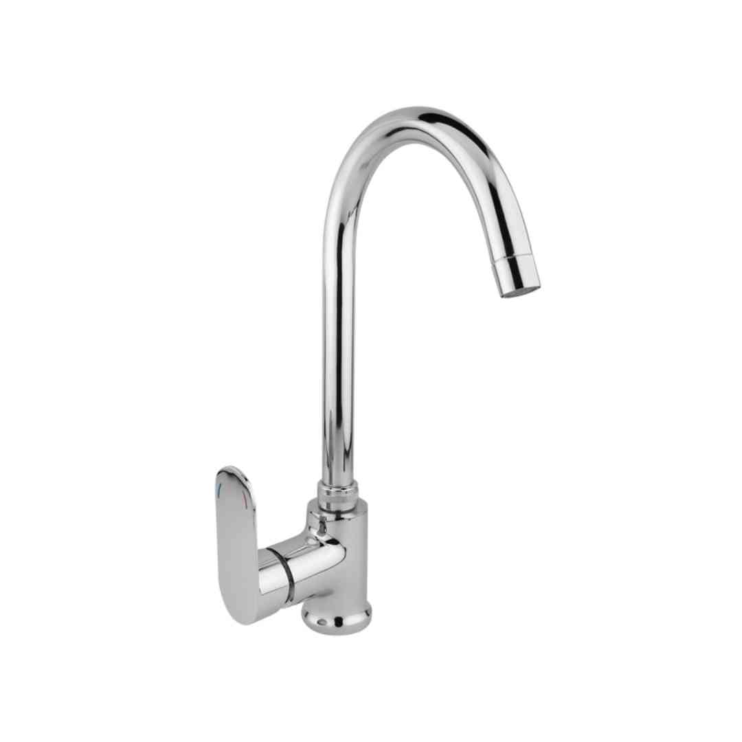 single lever swan neck mixer