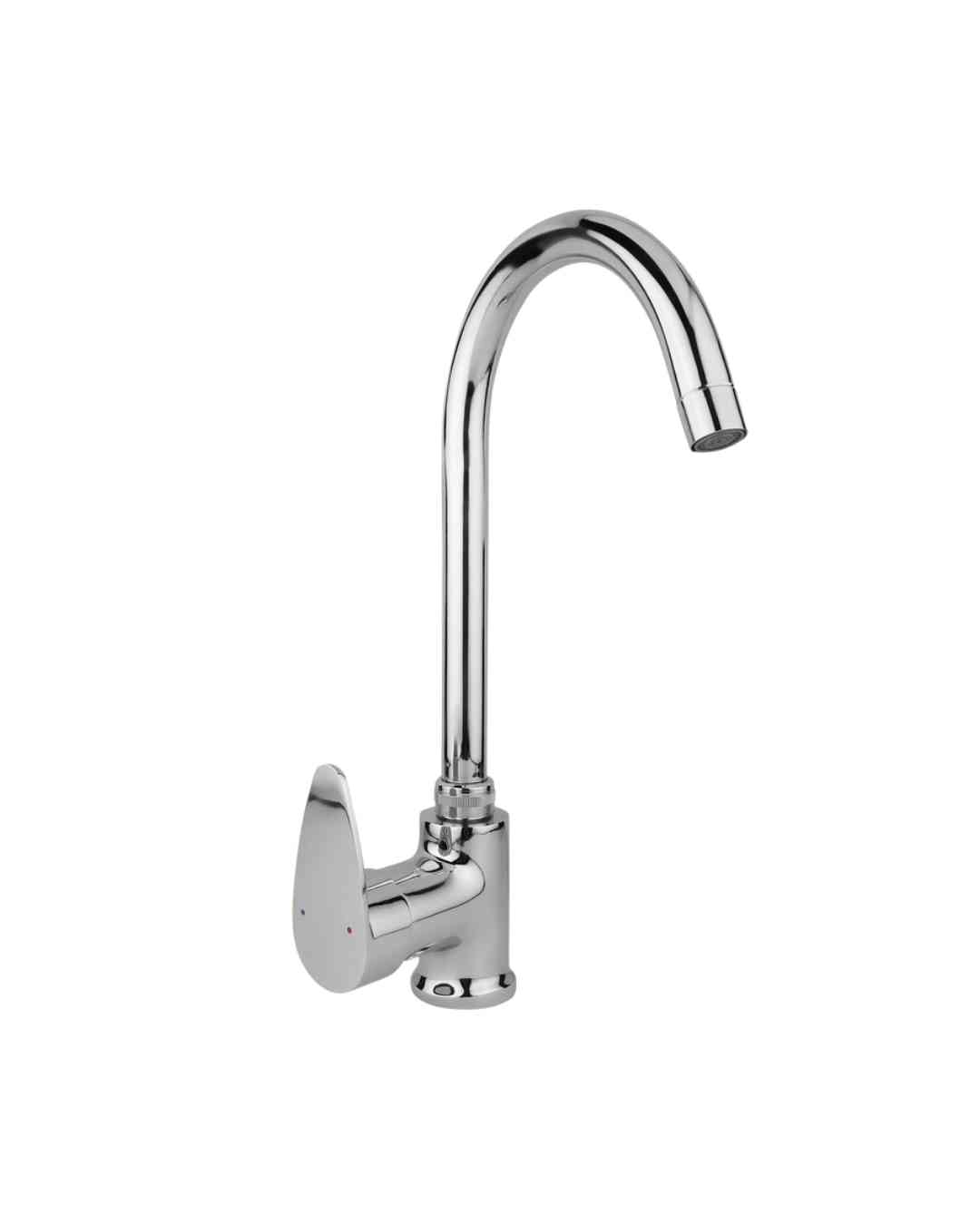 single lever swan neck mixer