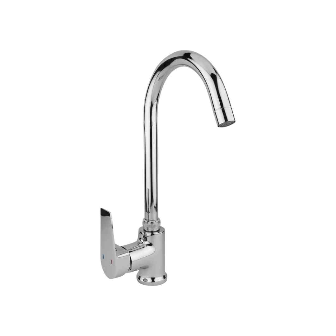 single lever swan neck mixer